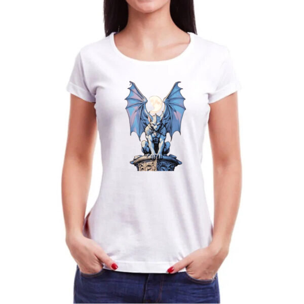 Camiseta Baby Look Gargula azulzinho - Imagem 3