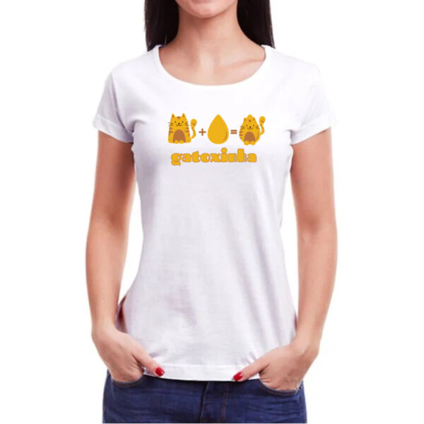 Camiseta Baby Look Gatoxinha - Imagem 3