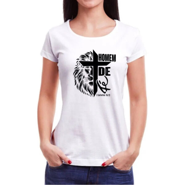 Camiseta Baby Look Gospel 1 Corintios 16.13 - Imagem 3