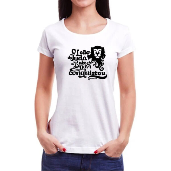Camiseta Baby Look Gospel Apocalipse 5.5 - Imagem 3