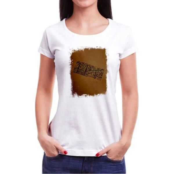 Camiseta Baby Look Grimm Chaves Mapa Floresta Negra - Imagem 3