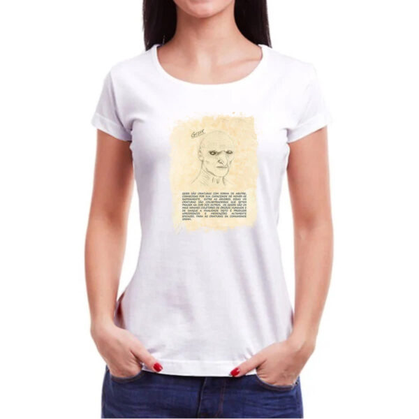 Camiseta Baby Look Grimm Livro Geier - Imagem 3
