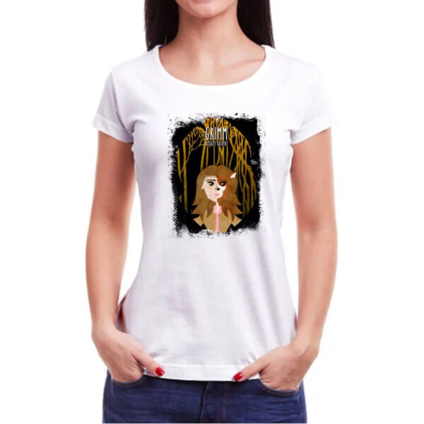 Camiseta Baby Look Grimm Rosalee Calvert Arte - Imagem 3