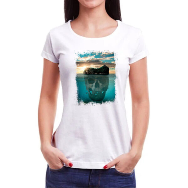Camiseta Baby Look Ilha da caveira 4 - Imagem 3