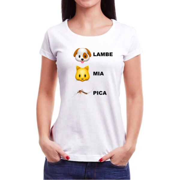 Camiseta Baby Look Lambe mia e pica - Imagem 3
