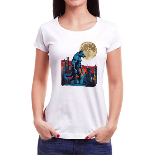 Camiseta Baby Look Lobisomen cidade ao luar - Imagem 3