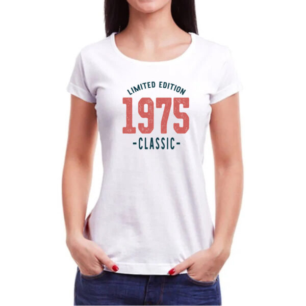 Camiseta Baby Look Limited Edition Classic 1975 - Imagem 3