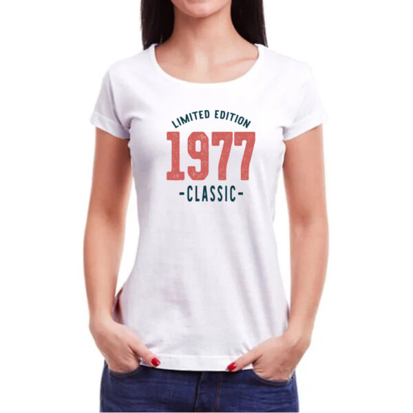 Camiseta Baby Look Limited Edition Classic 1977 - Imagem 3