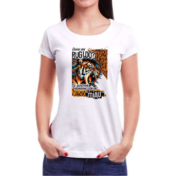 Camiseta Baby Look Mulher leoa - Imagem 3