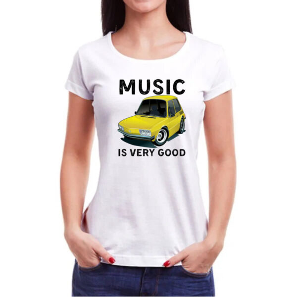 Camiseta Baby Look Music is very good - Imagem 3