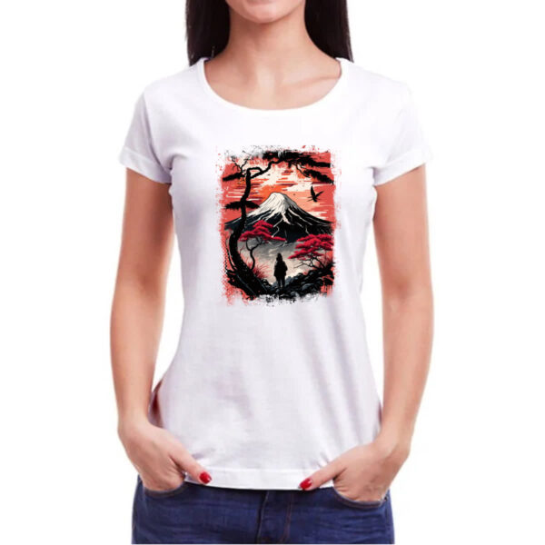 Camiseta Baby Look Montanha Fugi Japao 1 - Imagem 3