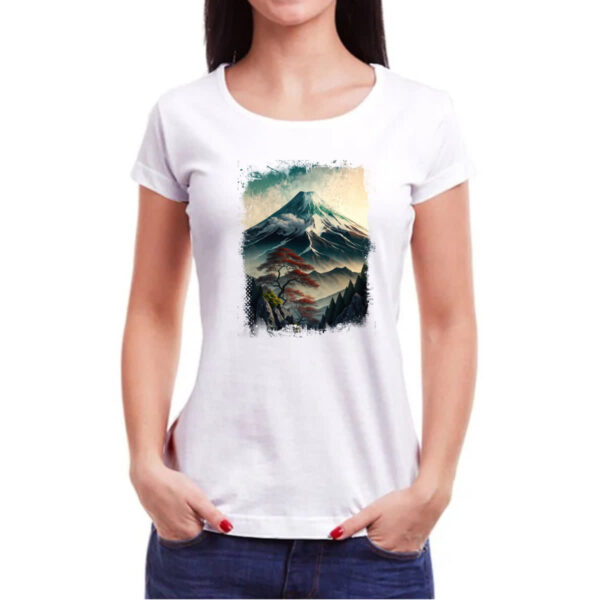 Camiseta Baby Look Montanha Fugi Japao 3 - Imagem 3