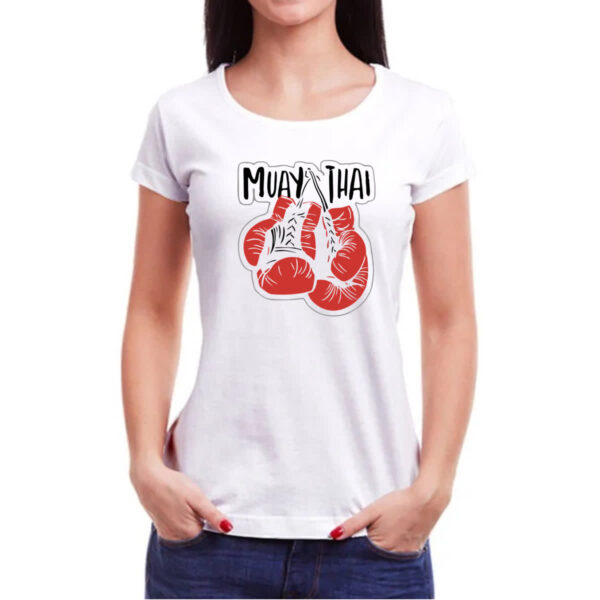 Camiseta Baby Look Muay Thai luvas - Imagem 3
