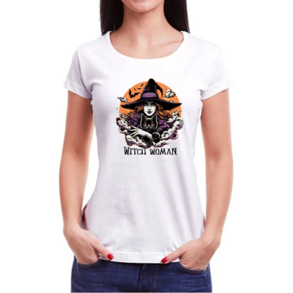 Camiseta Baby Look Mulher bruxa - Imagem 3
