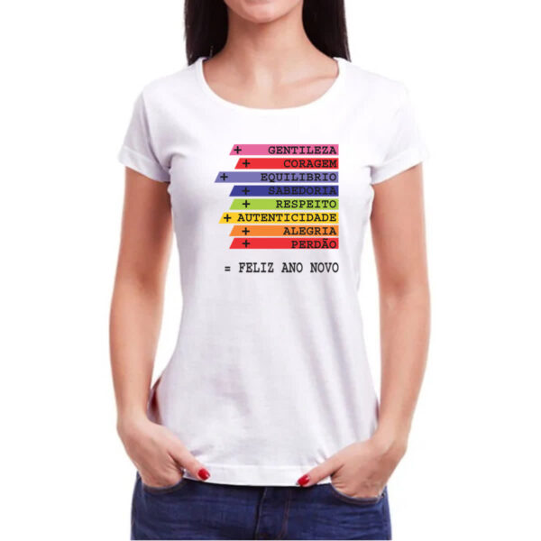 Camiseta Baby Look Ano novo de acoes - Imagem 3