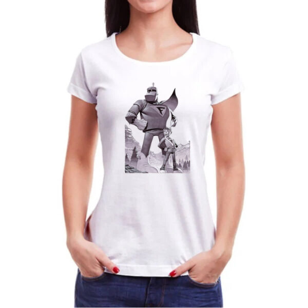 Camiseta Baby Look Nostalgia Frankstein Jr Grafite Arte - Imagem 3