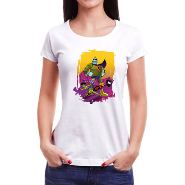 Camiseta Baby Look Nostalgia Frankstein Jr e os Impossiveis - Imagem 3