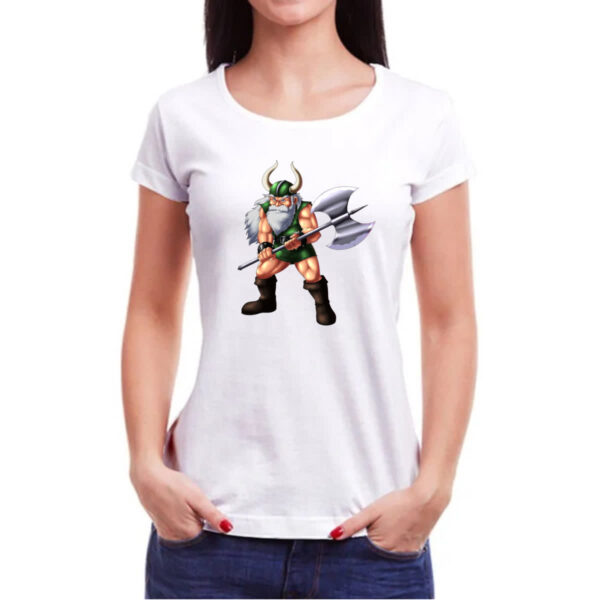 Camiseta Baby Look Nostalgia Golden Axe Gilius Thunderhead - Imagem 3