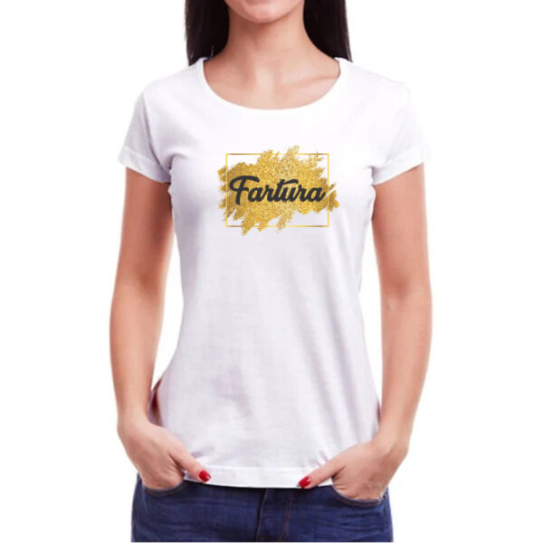 Camiseta Baby Look Ano novo fartura - Imagem 3