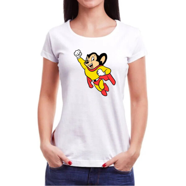 Camiseta Baby Look Nostalgia Super Mouse - Imagem 3