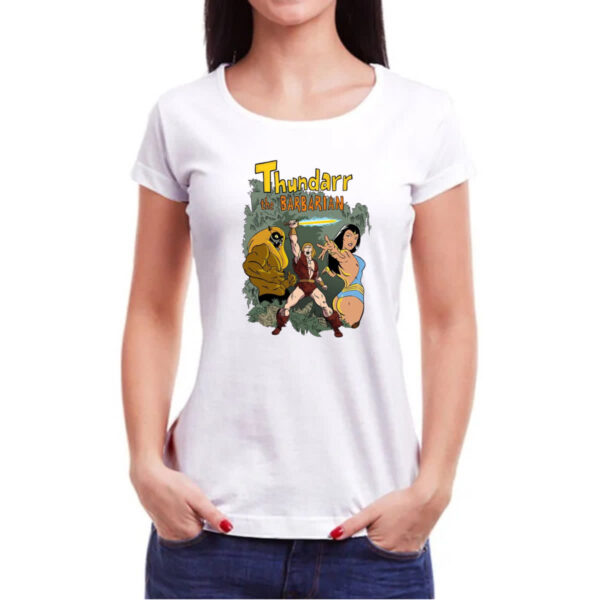 Camiseta Baby Look Nostalgia Thundarr o barbaro - Imagem 3