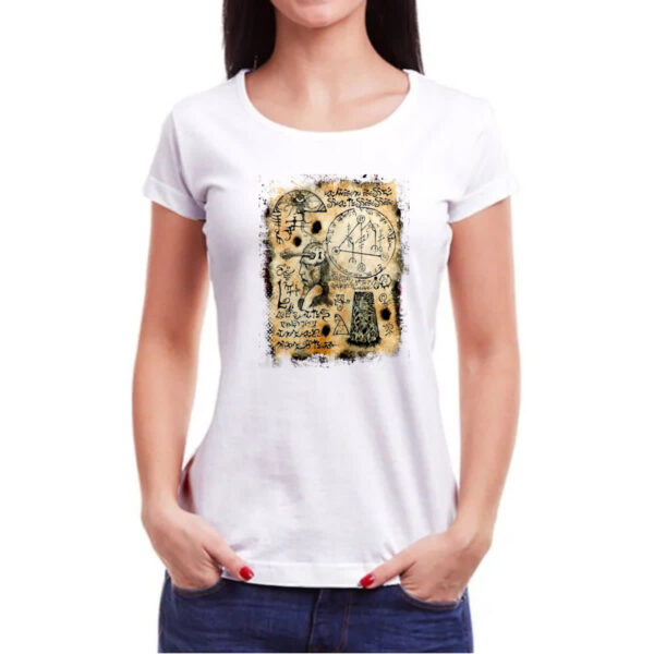 Camiseta Baby Look Necronomicon Fragmento Yog Sothoth - Imagem 3