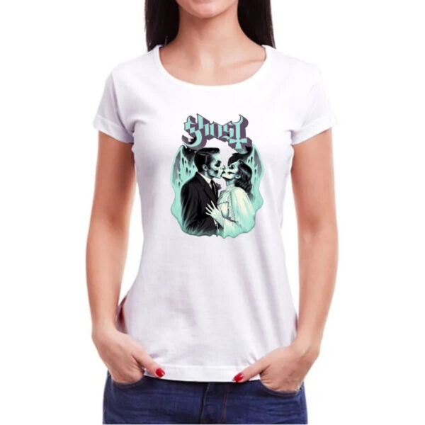Camiseta Baby Look Noivos fantasmas - Imagem 3