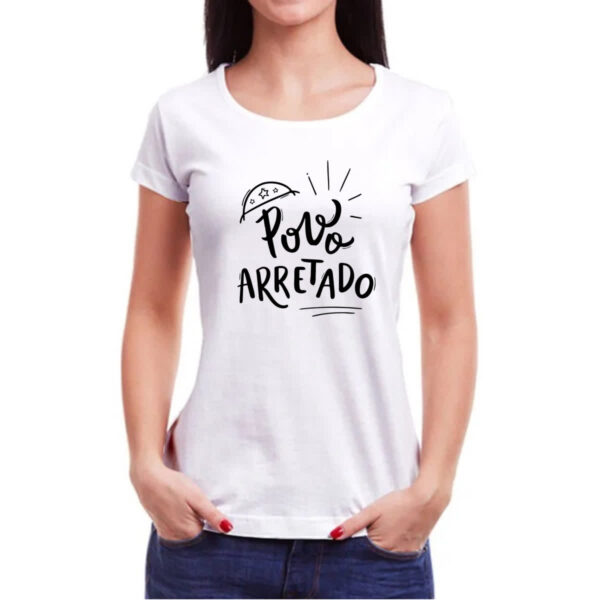 Camiseta Baby Look Nordeste povo arretado - Imagem 3