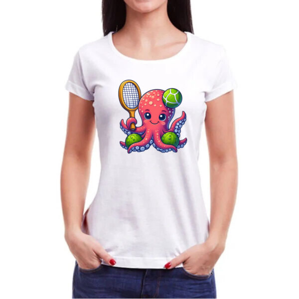Camiseta Baby Look Octopus Tenista - Imagem 3