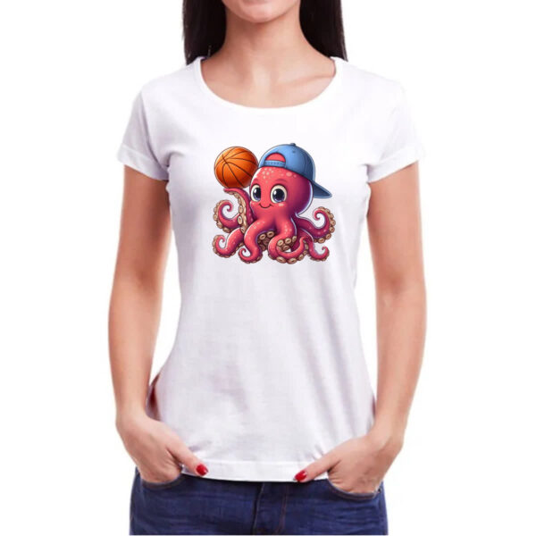 Camiseta Baby Look Octopus basquete - Imagem 3