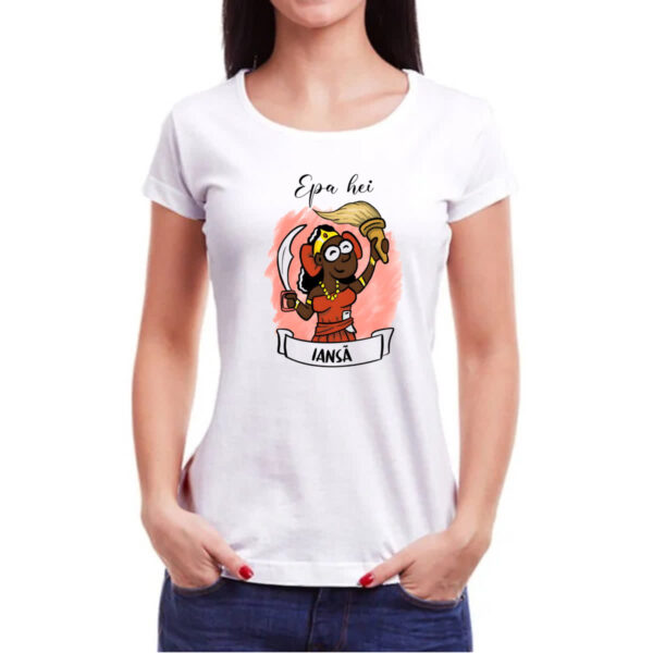 Camiseta Baby Look Orixas Cartoon Iansa Epa Hei - Imagem 3