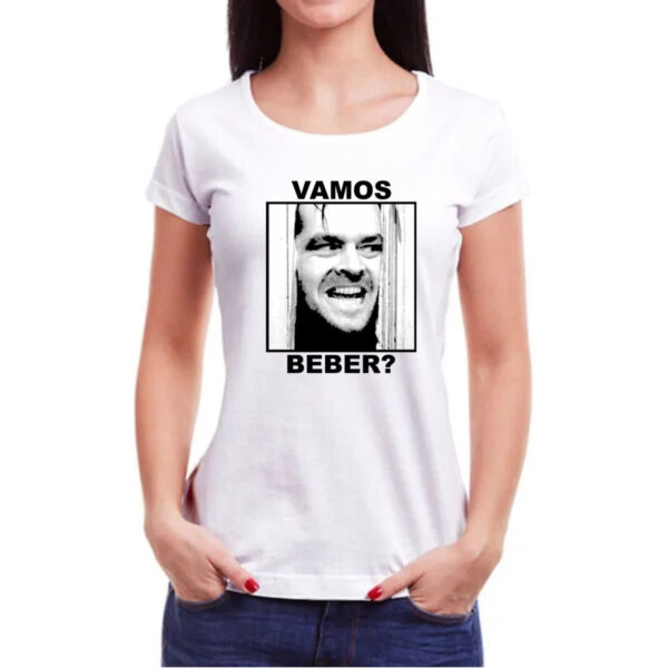 Camiseta Baby Look O iluminado vamos beber - Imagem 3