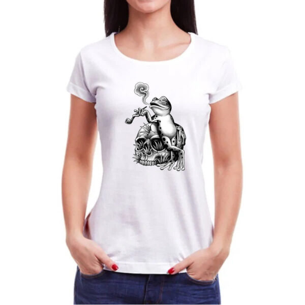 Camiseta Baby Look O sapo e o cachimbo - Imagem 3