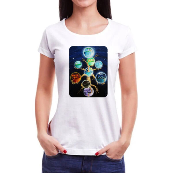 Camiseta Baby Look Os noves reinos - Mitologia Viking - Imagem 3