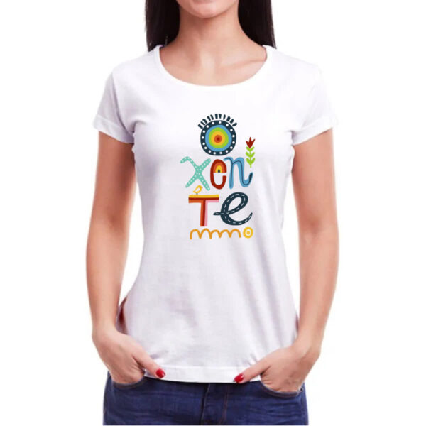Camiseta Baby Look Oxente elementos nordestinos - Imagem 3