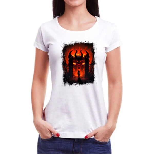Camiseta Baby Look Portal do inferno 2 - Imagem 3