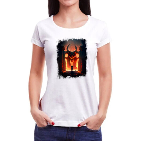 Camiseta Baby Look Portal do inferno 3 - Imagem 3