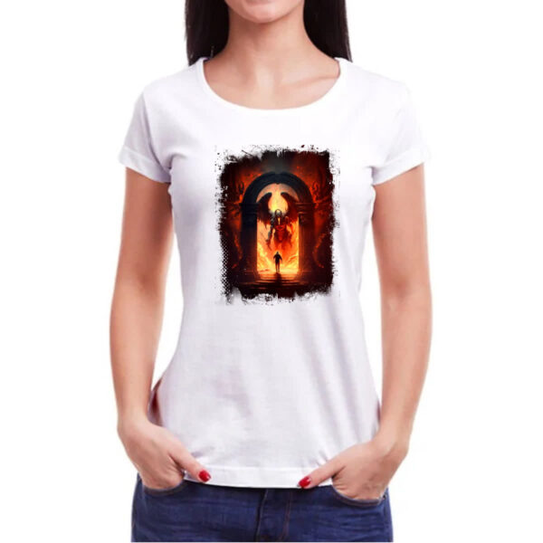 Camiseta Baby Look Portal do inferno 6 - Imagem 3