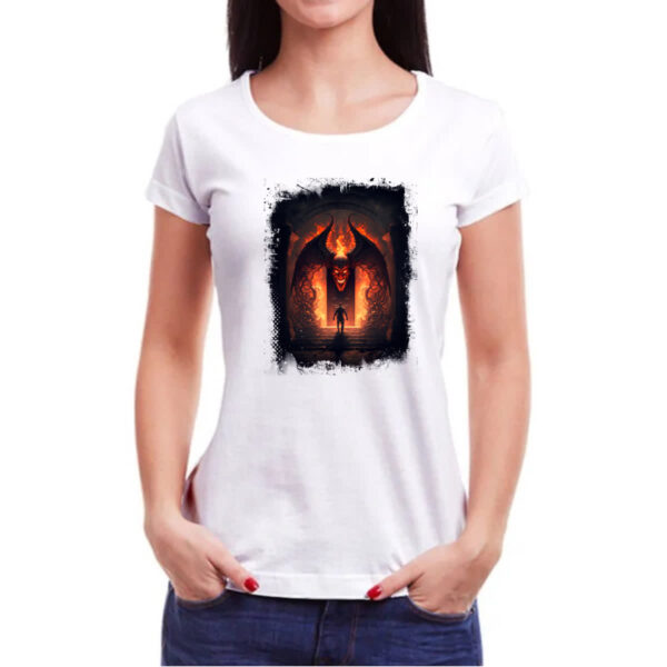 Camiseta Baby Look Portal do inferno 7 - Imagem 3