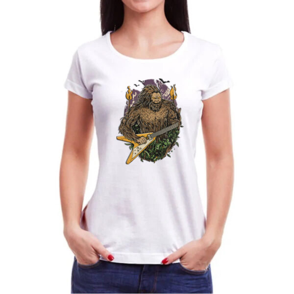 Camiseta Baby Look Pe grande na guitarra - Imagem 3