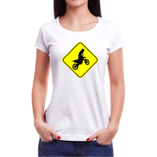 Camiseta Baby Look Placa Motocross - Imagem 3