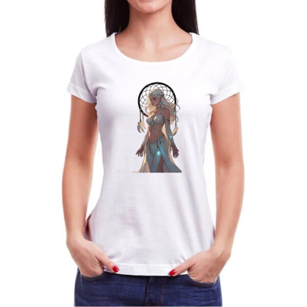 Camiseta Baby Look Apanhador de sonhos princesa de luz - Imagem 3