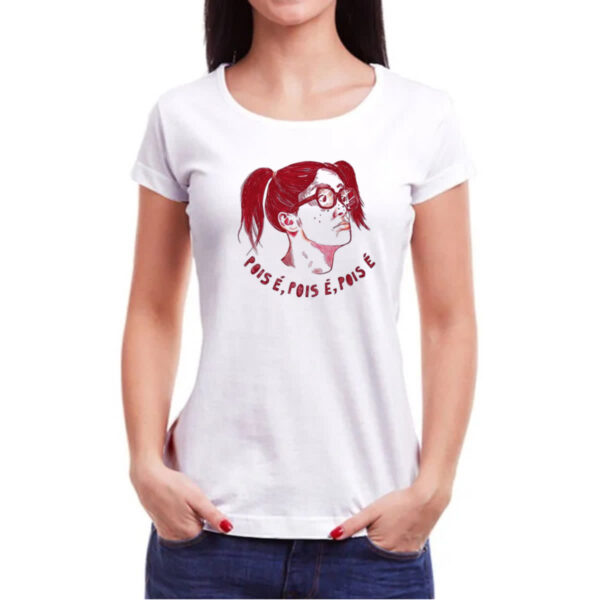 Camiseta Baby Look Pois e Pois e Pois e - Imagem 3