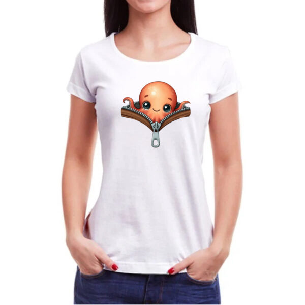 Camiseta Baby Look Polvo no ziper - Imagem 3