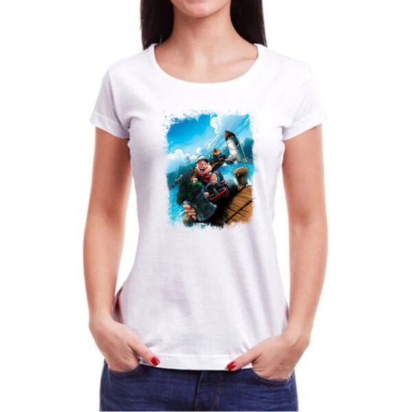 Camiseta Baby Look Popeye Kart - Imagem 3