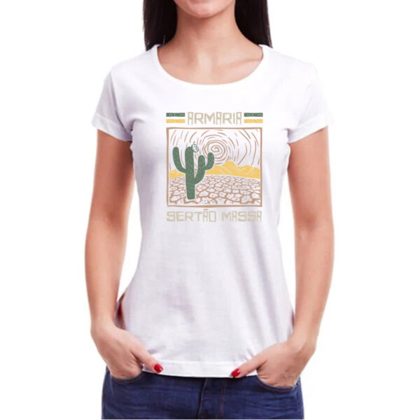 Camiseta Baby Look Armaria sertao massa - Imagem 3