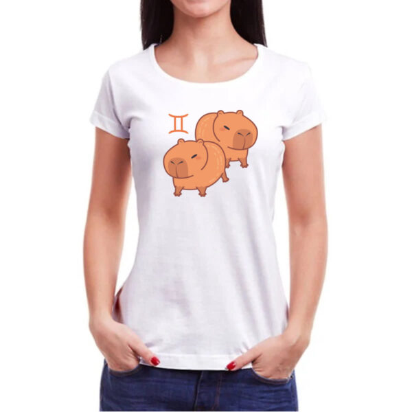 Camiseta Baby Look Signo Capivara Gemeos - Imagem 3