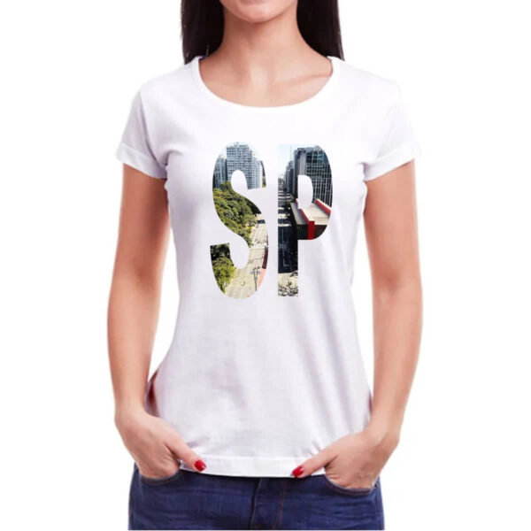 Camiseta Baby Look SP Avenida Paulista - Imagem 3