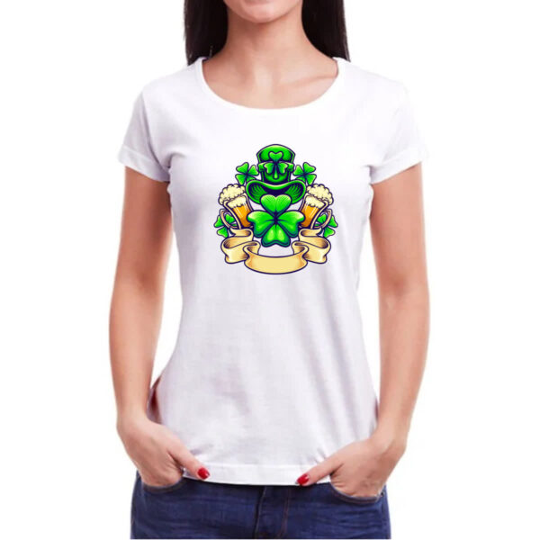 Camiseta Baby Look ST Patricks Day Trevo - Imagem 3