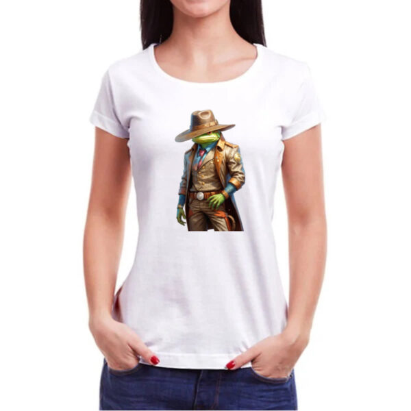 Camiseta Baby Look Sapo Cowboy - Imagem 3